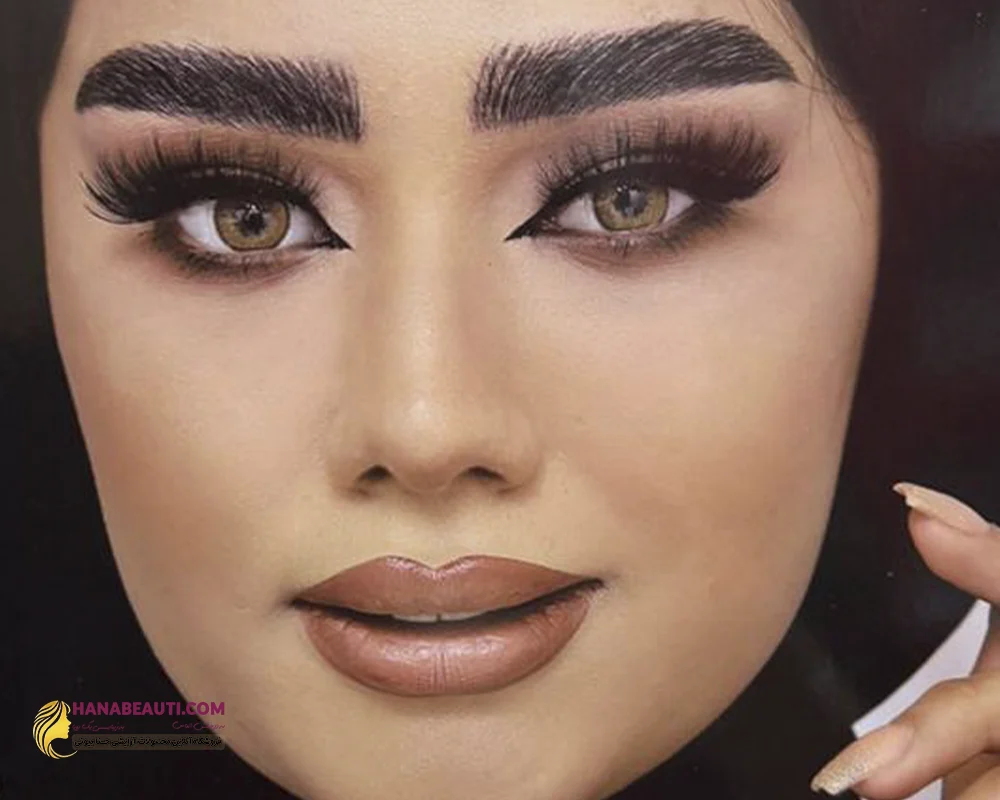 لنز چشم اِی آمی عسلی ice hazel 3