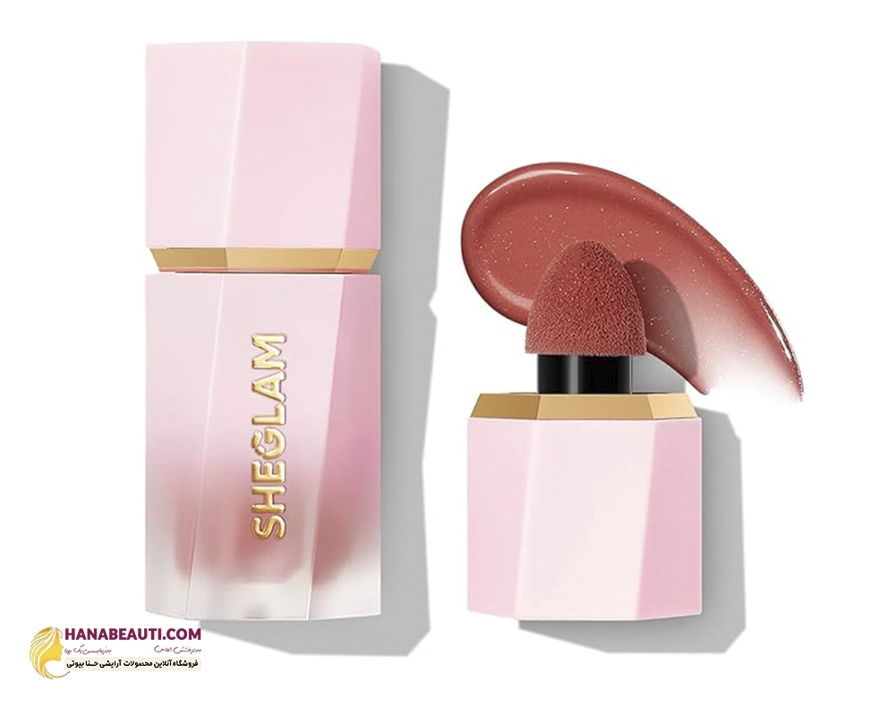 رژگونه مایع شیگلم مات مدل Liquid Blush Matte رنگ swipe right 