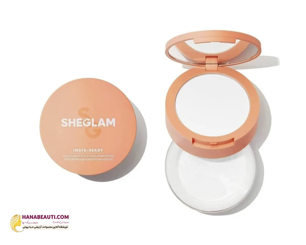 پودر فیکس دومنظوره شیگلم SHEGLAM مدل insta-ready رنگ  Translucent